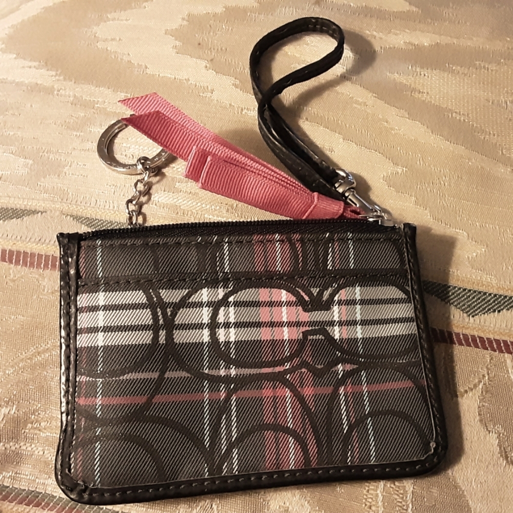 EUC Coach Wristlet Keychain